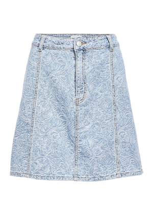 Mirwa mw short denim skirt Light Blue Denim Object 